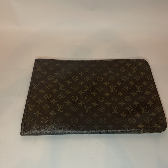 Louis Vuitton Pouch Document Holder 1988 Louis Vuitton Clutch LV Monogram Bag 🔥 - Picture 3 of 13